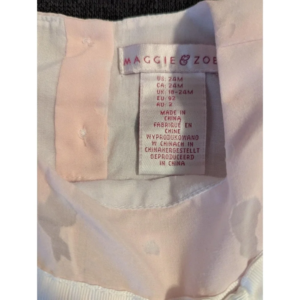 Maggie & Zoe 24 Months Baby Girls Pink Bunny Dress Easter‎ Formal